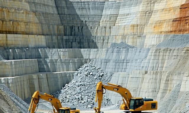 Skanowanie wyrobiska w kamieniołomie